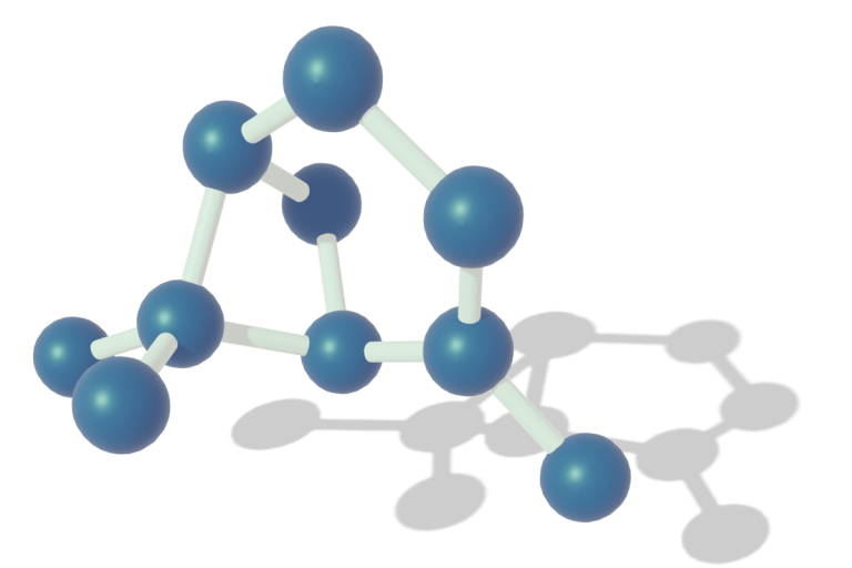 A 3D Render of an Alpha Pinene Terpene Molecule